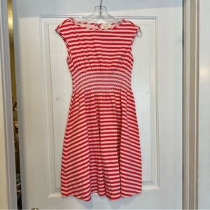 Hot Pink Striped Kate Spade Knit Dress XS Cap Sleeve Preppy Classic Summer